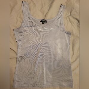 BeBe silver shimmer tank top